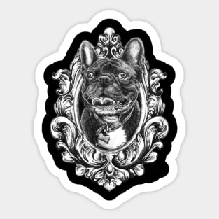 Framed frenchie DK Sticker